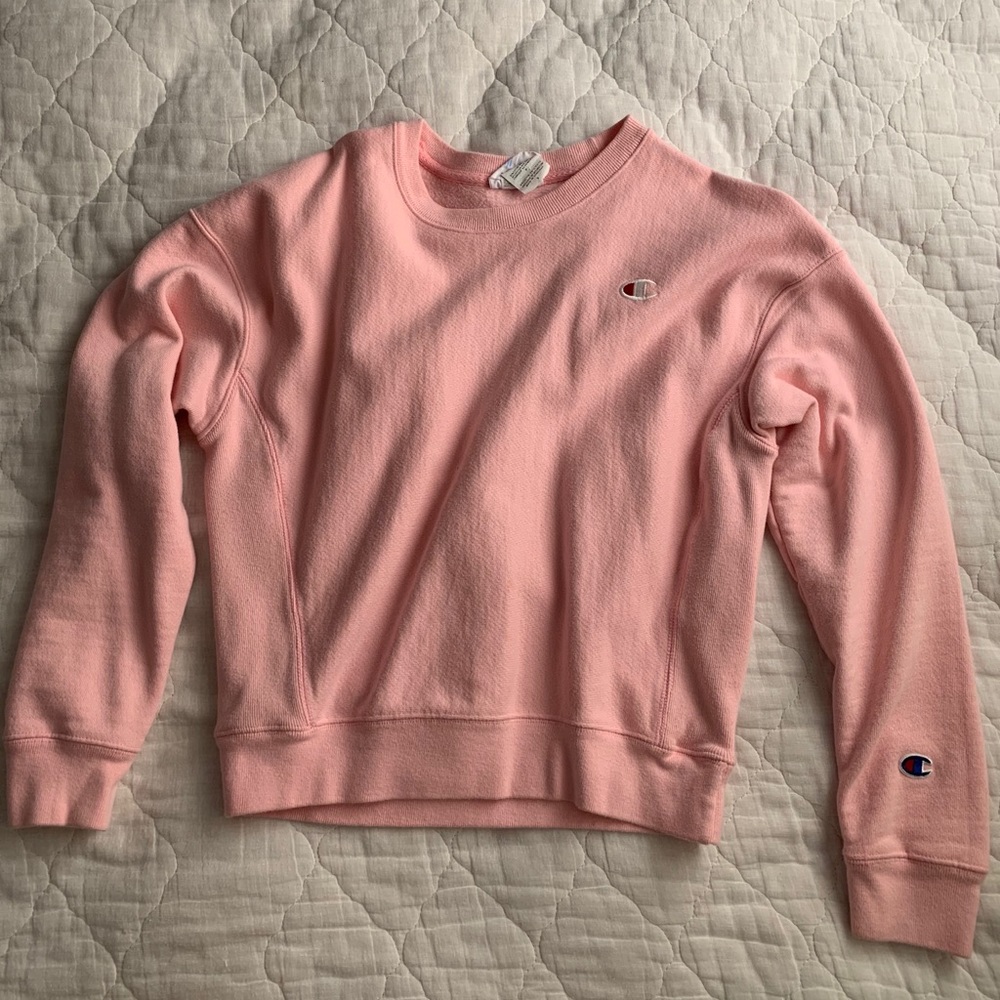 pink champion pullover